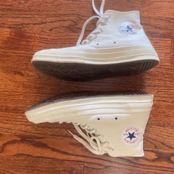 Comme Des Garcons PLAY White x Converse Chuck Taylor All Star 70 Hi (M9/W11) VGU main image 5